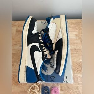 Travis Scott Nike Jordan AJ 1 Low Fragment
